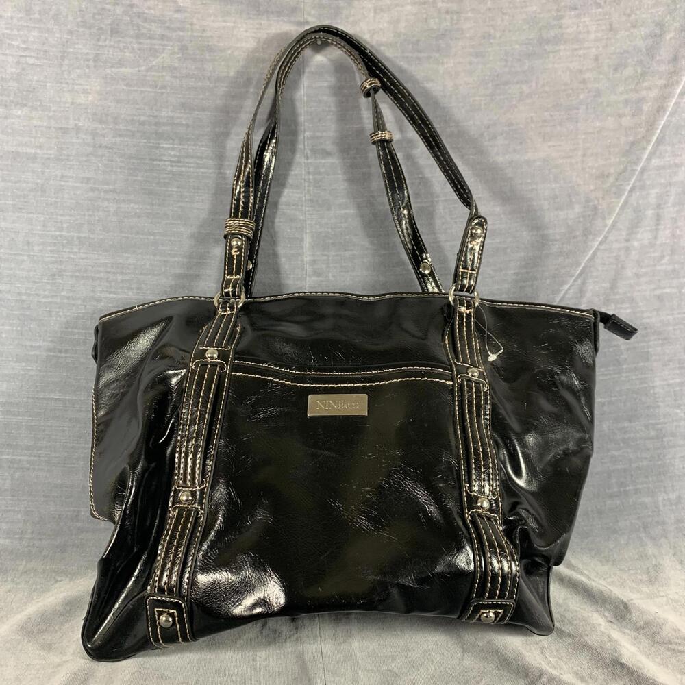 NINE & CO. Stylish Black Tote Bag 17”x 14” x  4”